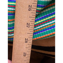 Load image into Gallery viewer, Princess Polly Dress Womens 4 Cutout Back Striped Bodycon Green Rainbow