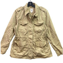 Load image into Gallery viewer, GAP Jacket Womens Small Tan Lightweight Utility Drawstring Waist