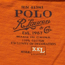 Load image into Gallery viewer, Polo Ralph Lauren Shirt Mens 2XL Orange Grunge Oversized Preppy Streetwear