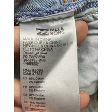 Load image into Gallery viewer, Billabong Cut-Offs Womens Extra Large Distressed Micro Shorts Beachy Festival