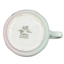 Load image into Gallery viewer, Fine Bone China Mug Floral Pansy Purple Allyn Nelson Collection England