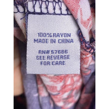 Load image into Gallery viewer, Pacific Vibes Dress Womens Extra Large Bloomcore Navy Red Maxi Smocked Sundress