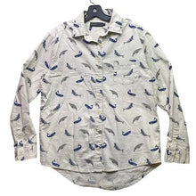 Load image into Gallery viewer, United By Blue Shirt Womens Small Narwhal AOP Organic Preppy Academia Streetwear