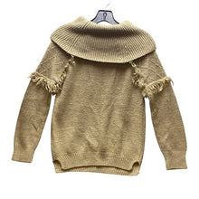 Load image into Gallery viewer, Knox Rose Sweater Womens Extra Small Knit Pullover Neutral Cowl Neck Academia