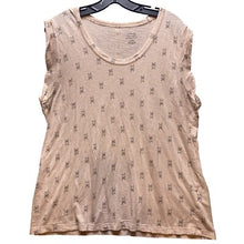 Load image into Gallery viewer, Banana Republic Shirt Womens Extra Large Pink Malibu Tee Frenchie AOP Sleeveless