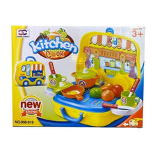 Load image into Gallery viewer, Kitchen Cook Little Chef Set 26 PCS Toy Playset For Kids Ages 3 Plus NO 008 919