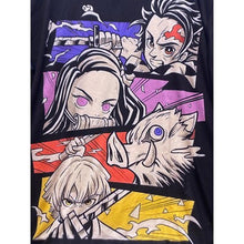 Load image into Gallery viewer, Demon Slayer Shirt Mens 4XL Anime Demon Slayer Short Sleeve Streetwear Japan