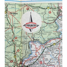 Load image into Gallery viewer, Vintage 1970's Kentucky Tennessee Road Map Brochure Texaco Gas Station Art