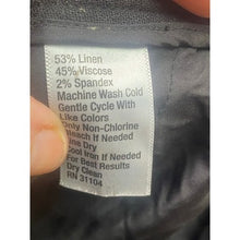 Load image into Gallery viewer, The Limited Pants Womens 16 Black Linen Blend Mature Professional Career