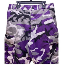 Load image into Gallery viewer, Rothco BDU Pants Mens Small 30x30 Purple Camoflauge Utility Gorpcore Tactical