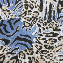 Load image into Gallery viewer, The Lino Lounge Dress Womens Large Animal AOP Cocoon Italy Lounge Stretchy Boho