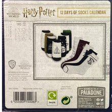 Load image into Gallery viewer, Harry Potter Advent Calendar 12 Days of Socks Gift Box Mens 9-10