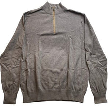 Load image into Gallery viewer, Alan Flusser Sweater Mens Large Quarter Zip Preppy Academia Career Pullover