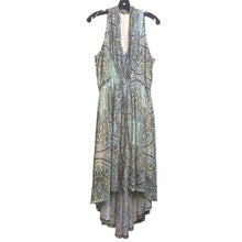 Load image into Gallery viewer, Molly Bracken Dress Womens Extra Large 50" Long High Low Maxi Festival Teal AOP