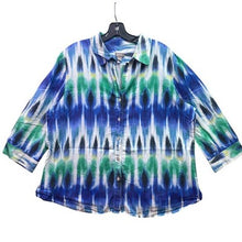 Load image into Gallery viewer, CHICOS Shirt Womens Extra Large Mature Career Office Beachy Coastal Everyday