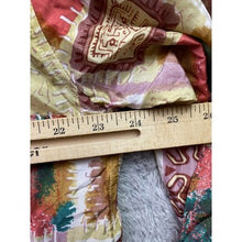 Load image into Gallery viewer, Vintage Two Twenty Shirt Womens Large Silk Patchwork Aztec Festival Career
