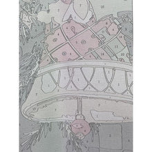 Load image into Gallery viewer, Merry Christmas Paint By Numbers Kit Holiday Ornaments Poinsettias Festive Art