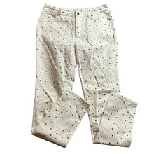 Load image into Gallery viewer, Tyler Boe Pants Womens 8 Polka-A-Dot Preppy Academia Festival Stretch Everyday