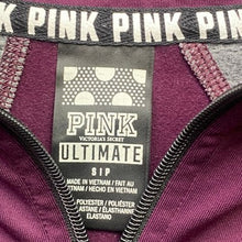 Load image into Gallery viewer, Victoria's Secret PINK Sweat Jacket Womens Small Spell Out 1/4 Zip Athletic