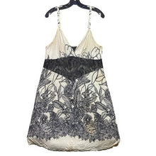 Load image into Gallery viewer, Soma Intimates Dress Womens Large Black Floral Lace Strappy Nightgown AOP