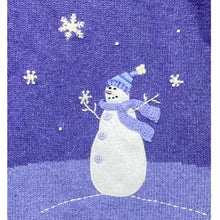 Load image into Gallery viewer, Croft & Barrow Sweater Womens Large Wool Angora Grandmacore Full Zip Snowmen