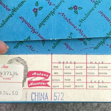 Load image into Gallery viewer, Vintage Madame Alexander Doll China 572 Original Box Tag Strung