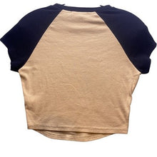 Load image into Gallery viewer, Forever 21 Shirt Womens Large California Bear Raglan Ribbed Cropped Preppy