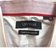 Load image into Gallery viewer, Levinas Shirt Mens 2XL Contrast Cuff Preppy Academia Career Dress Professional