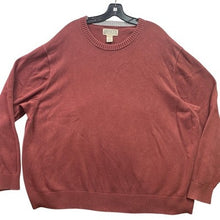 Load image into Gallery viewer, Duluth Trading Sweater Mens 3XL Burgundy Pull Over Crew Neck Preppy Office