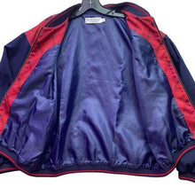 Load image into Gallery viewer, Vtg Wimbledon Bomber Jacket Mens Medium Red Tartan Plaid Color Block Performance