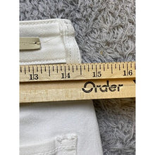 Load image into Gallery viewer, Pilcro And The Letterpress Anthropolgie Jeans Womens 27 White Flare Leg Sequins