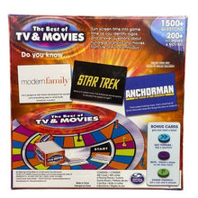 Load image into Gallery viewer, The Best of TV & Movies Board Game Spin Master Trivia Adults 2014 Sealed