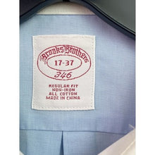 Load image into Gallery viewer, Brooks Brothers Shirt Mens 17-37 French Cuff Peppy Academia Formal Career