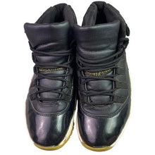 Load image into Gallery viewer, Nike Air Jordan 11 Shoes Mens 8.5 Retro Black Gold Jumpman Basketball 378037-007