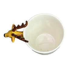 Load image into Gallery viewer, Unique Deer Elk Mug Whimsical Animal Handle Coffee Tea Cup Novelty Gift NIB