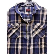 Load image into Gallery viewer, Five Brother Shirt Mens Extra Large Tall Oversize Flannel Plaid 1/4 Zip Pullover