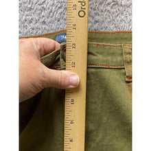 Load image into Gallery viewer, ModCloth Pants Womens 18 Olive Green Pants Orange Stitching Anthropologie Casual