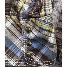 Load image into Gallery viewer, Ariat Shirt Womens Medium Plaid Snap Studded Western Country Festival Streetwear