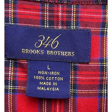 Load image into Gallery viewer, Brooks Brothers Shirt Mens Large Red Plaid Flannel Button Down Preppy Academia