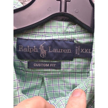 Load image into Gallery viewer, Ralph Lauren Shirt Mens 2XL Green Plaid Checkered Button Down Preppy Academia