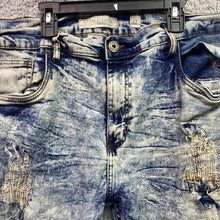 Load image into Gallery viewer, Evolution In Design Mens Jeans 42x 32 Y2K Distressed Thrashed Grunge Streetwear