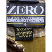Load image into Gallery viewer, ZERO Restriction Vest Mens Large Golf Outdoors Brown Plaid Snaps Embroidery