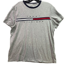 Load image into Gallery viewer, Tommy Hilfiger Shirt Mens Medium Spell Out Preppy Academia Everyday Streetwear