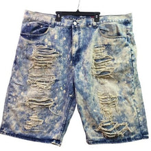 Load image into Gallery viewer, Lion Dynasty Shorts Mens 46 Thrashed Distressed Bleach Hip Hop Baggy Streetwear
