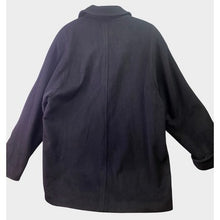 Load image into Gallery viewer, Evan Picone Pea Coat Womens 8 Black Wool Blend Lined Mature Button Outdoors