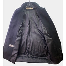 Load image into Gallery viewer, Evan Picone Pea Coat Womens 8 Black Wool Blend Lined Mature Button Outdoors