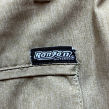 Load image into Gallery viewer, Ron Jon Shorts Mens 34 Surf Shop Hybrid Casual Walk Khaki Back Zip Pocket