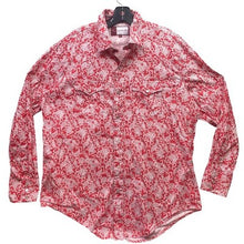 Load image into Gallery viewer, Reata Western Wear Shirt Men Paisley AOP Pearl Snaps Contract Cuff Rodeo Country