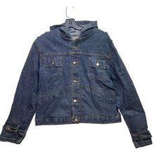 Load image into Gallery viewer, Bruno Boss Jacket Mens Small Denim Hooded Grunge Preppy Everyday Streetwear