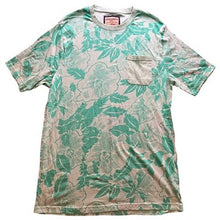 Load image into Gallery viewer, Hudson & Barrow Shirt Mens Large Floral Hawaiian AOP Pocket Short Sleeve Green